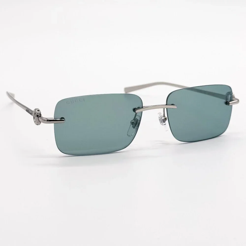 NEW GUCCI SUNGLASSES GG1703S 002 SILVER UNISEX EYEWEAR